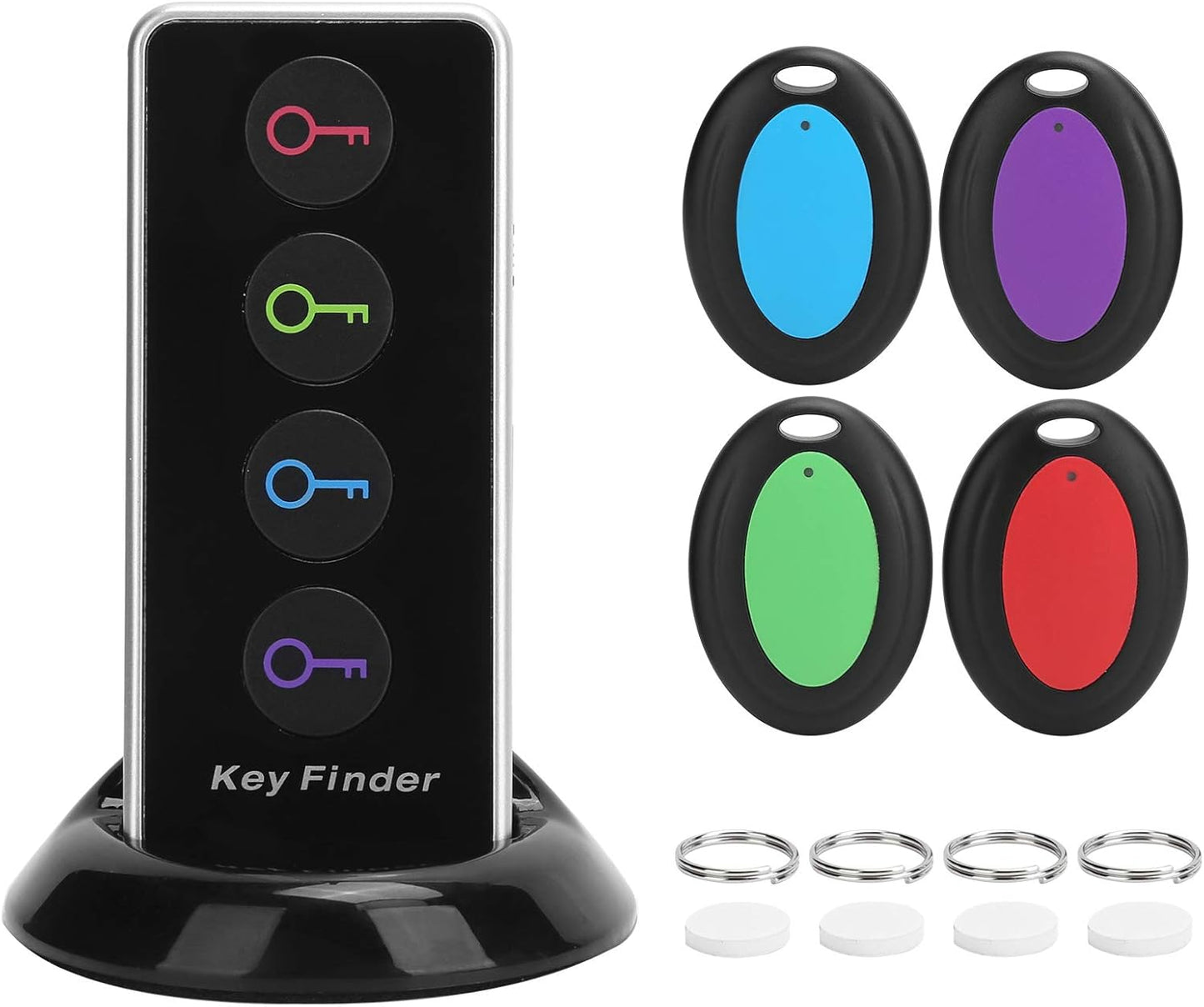 BEZPRZEWODOWY LOKALIZATOR FINDSY  - KEYFINDER - ZESTAW - 4 SZTUKI Z PILOTEM