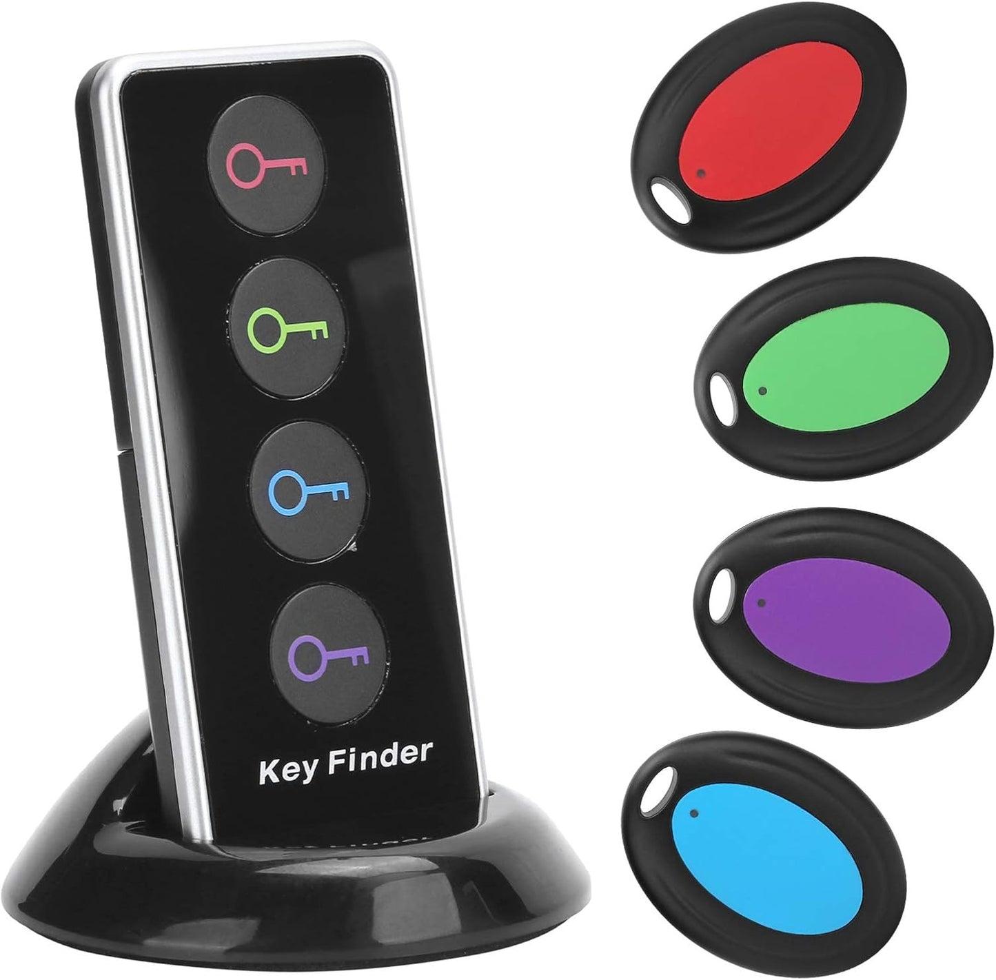 BEZPRZEWODOWY LOKALIZATOR FINDSY  - KEYFINDER - ZESTAW - 4 SZTUKI Z PILOTEM