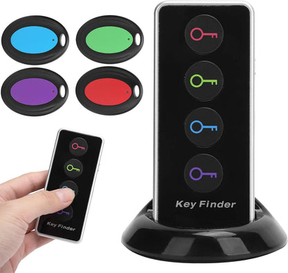 BEZPRZEWODOWY LOKALIZATOR FINDSY  - KEYFINDER - ZESTAW - 4 SZTUKI Z PILOTEM